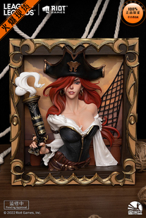 【李小西弟弟】开天 英雄联盟 赏金猎人 厄运小姐 立体相框 正版