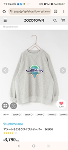 110-160 日单贵牌 LF 24秋男童女童中大童宽松长袖卫衣日本原单