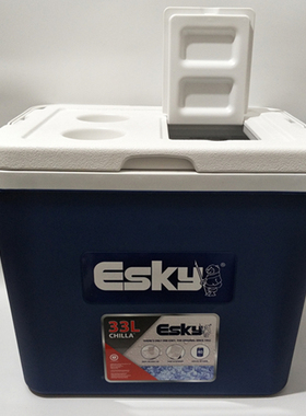 包邮ESKY保温箱33L户外手提保鲜箱家用冷藏箱车载保冷箱送8只冰袋