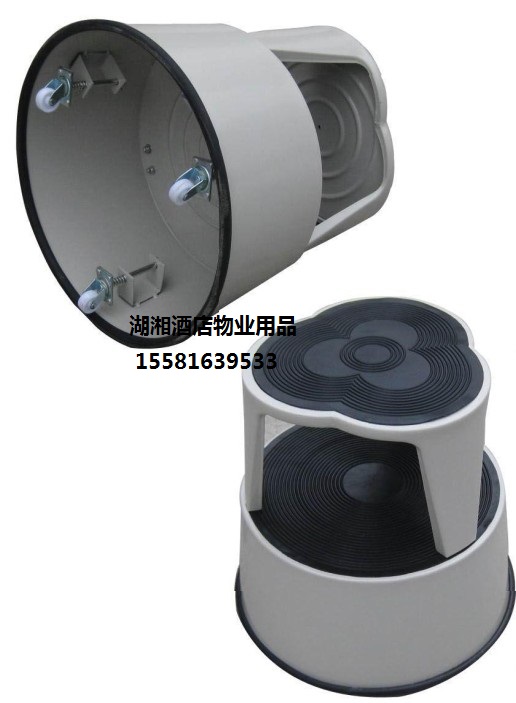 图书馆书踏二步移动书踏 图书馆书梯登高梯档案馆书踏钢制踏台