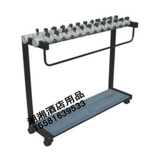 促销白云24头18头36头带锁雨伞架子酒店银行用雨伞架金属锁芯