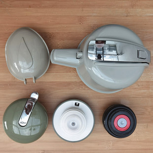 原厂配件压头带气囊 shimizu清水保温壶盖子新家园咖啡壶盖头原装