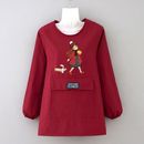 长袖 家用透气厨房做饭防油围裙可爱漂亮耐磨小个子工作服罩衣 时尚