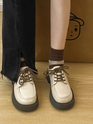 林北北小皮鞋英伦风百搭小皮鞋