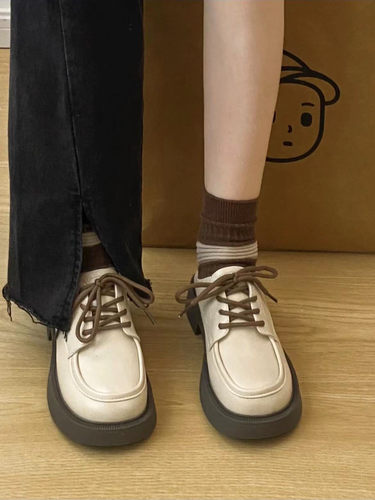 林北北小皮鞋英伦风百搭小皮鞋