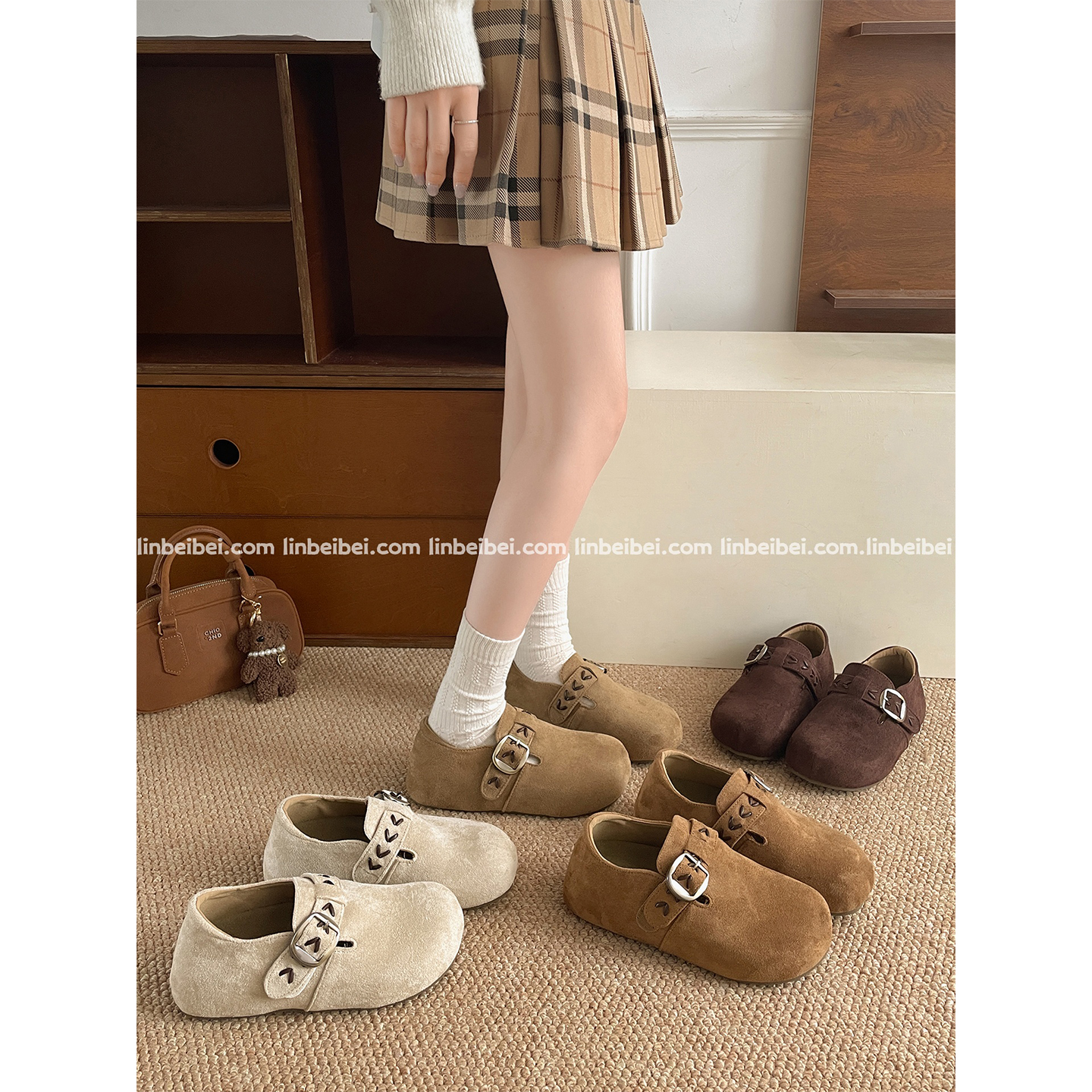 林北北全包勃肯鞋女2025新款