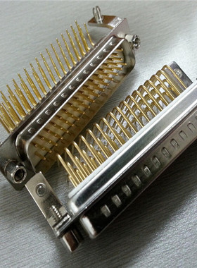 优质D-SUB(VGA)50PIN公座连接器卧式DR50母头接插件 实心针镀金3U