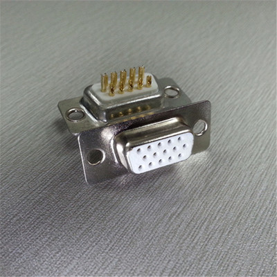 供车针D-SUB连接器 实心HDB15pin母头 促销镀金3U工业级VGA15接头