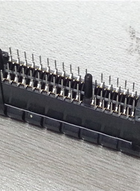 黑色1.0间距PCI-E64PIN导柱插槽连接器 电脑显卡X4记忆卡插座母座