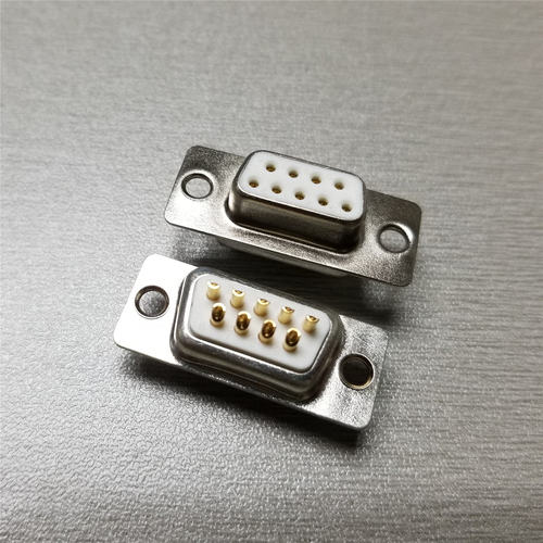 车针DB9母头镀金RS232实芯九芯