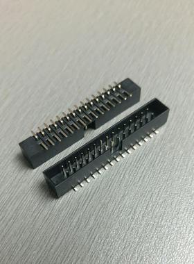 2*15PIN双排针贴片简牛 黑色针座 30PIN简牛连接器 2.0mm间距针座