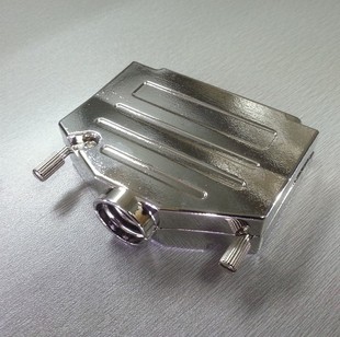 优联康DSUB37p180度出线锌合金外壳HDB62P 8W8 27W2 25W3金属铁壳