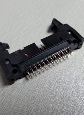 优质2.54间距直针牛角插座 2x12双排立式针座 24PIN排线座 连接器