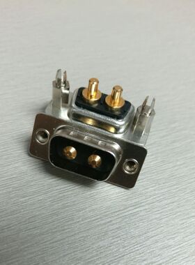 优质大电流D-SUB2W2直插公头连接器DB2针立式D型矩形电源公座插件