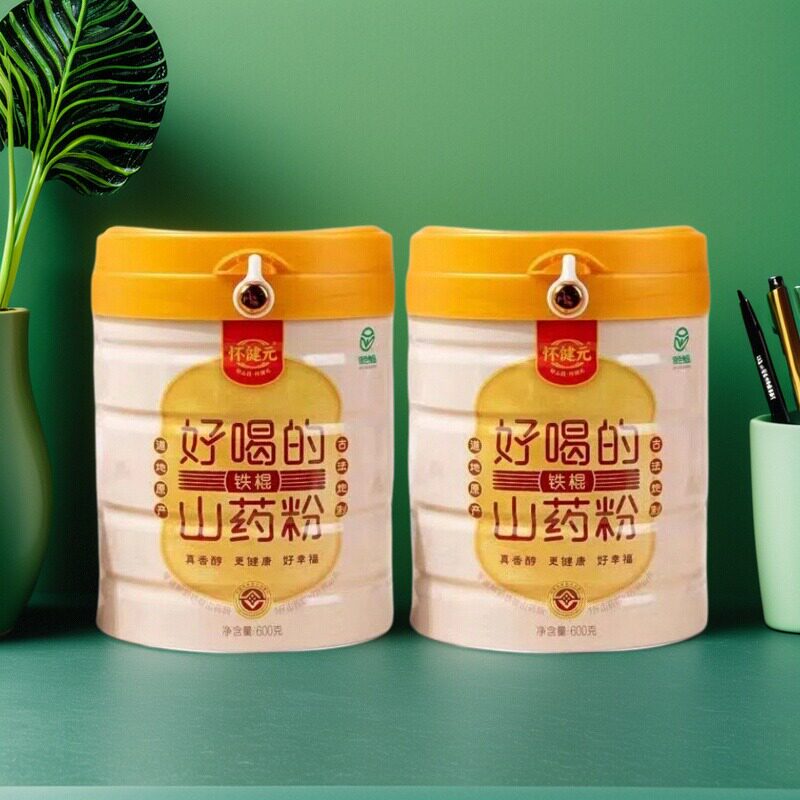 2罐怀健元铁棍山药粉正宗焦作温县护脾胃铁棍山药粉淮山粉代餐粉