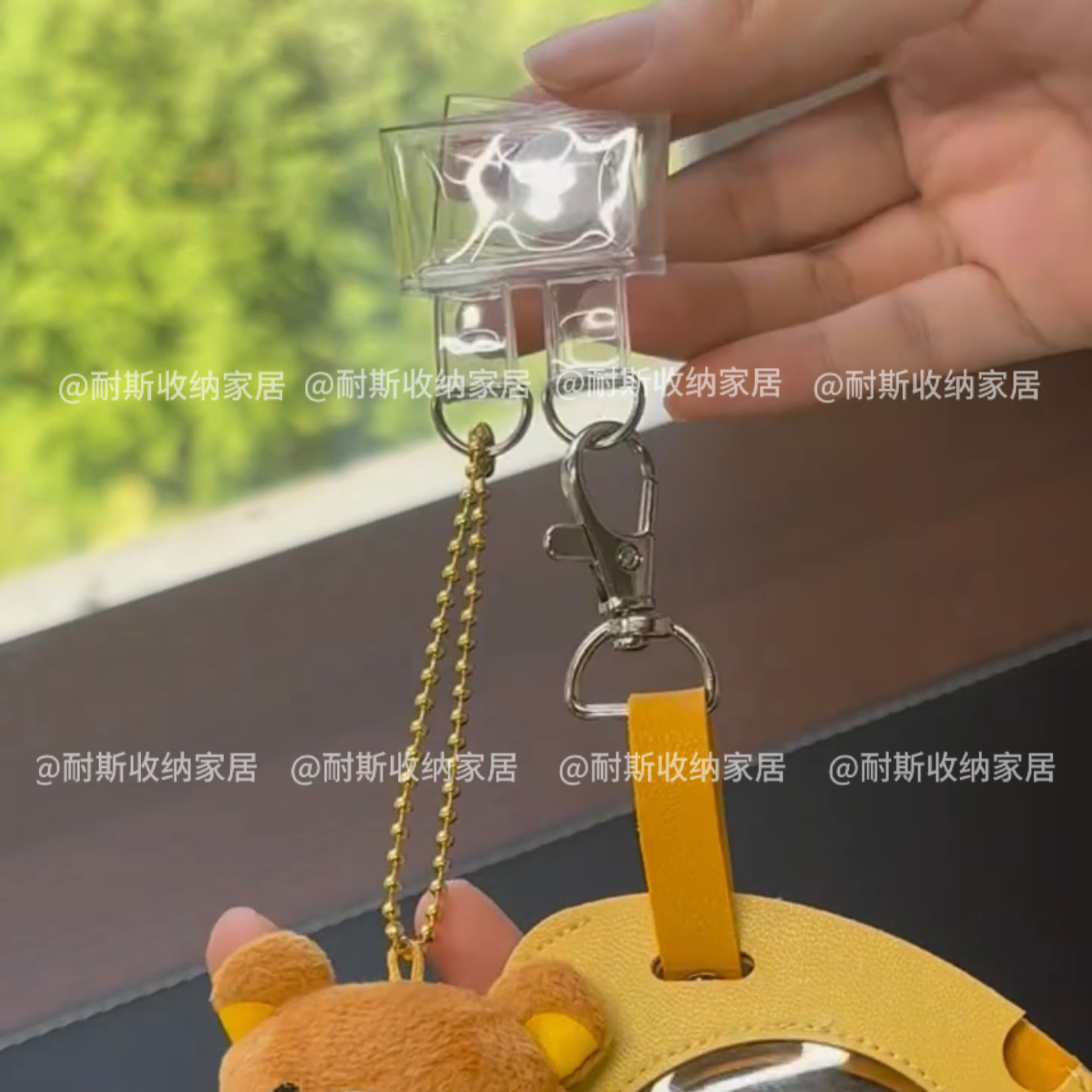 包带挂件拓展扣透明固定调节扣玩偶公仔谷美痛包背带谷美钥匙扣图片