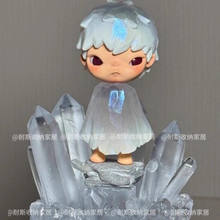 小野消逝水晶底座展示架透明盲盒手办泡泡玛特场景摆件收纳