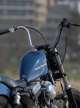 日系款风改装复古哈雷883 48 72 把手直径25.4mm 手把车把窄把