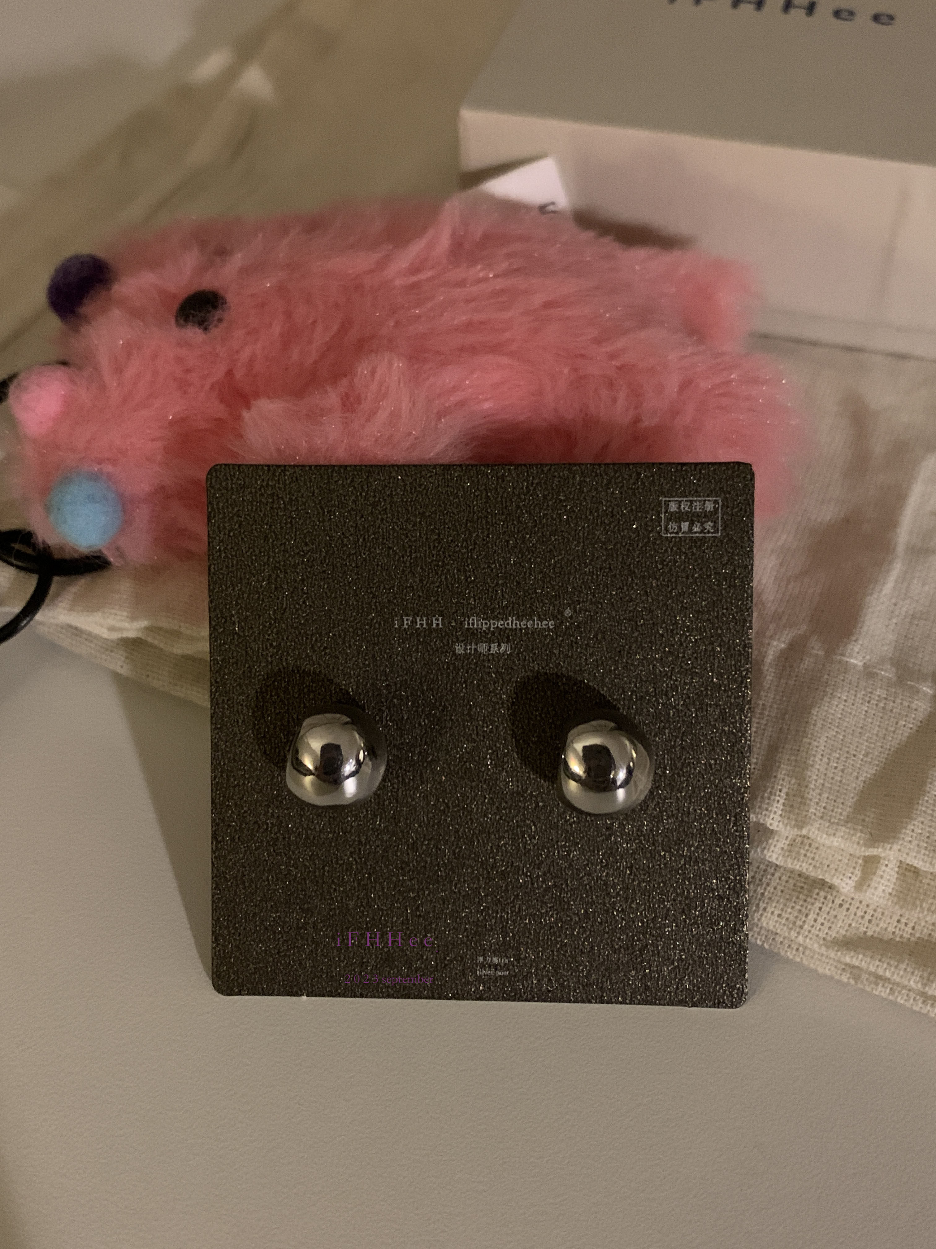 清冷气质可爱ifhhee铜耳扣