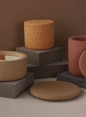 璇儿手作香薰石膏收纳罐模具滴胶镜面蜡烛杯模具创意摆件收纳模具