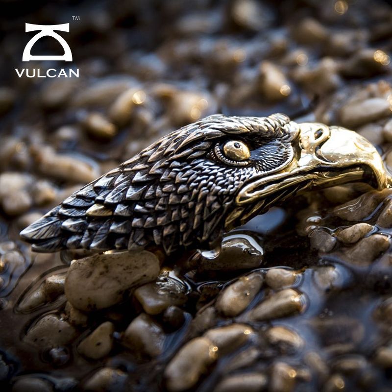 伏尔甘猎鹰吊坠雕刻银大马士革