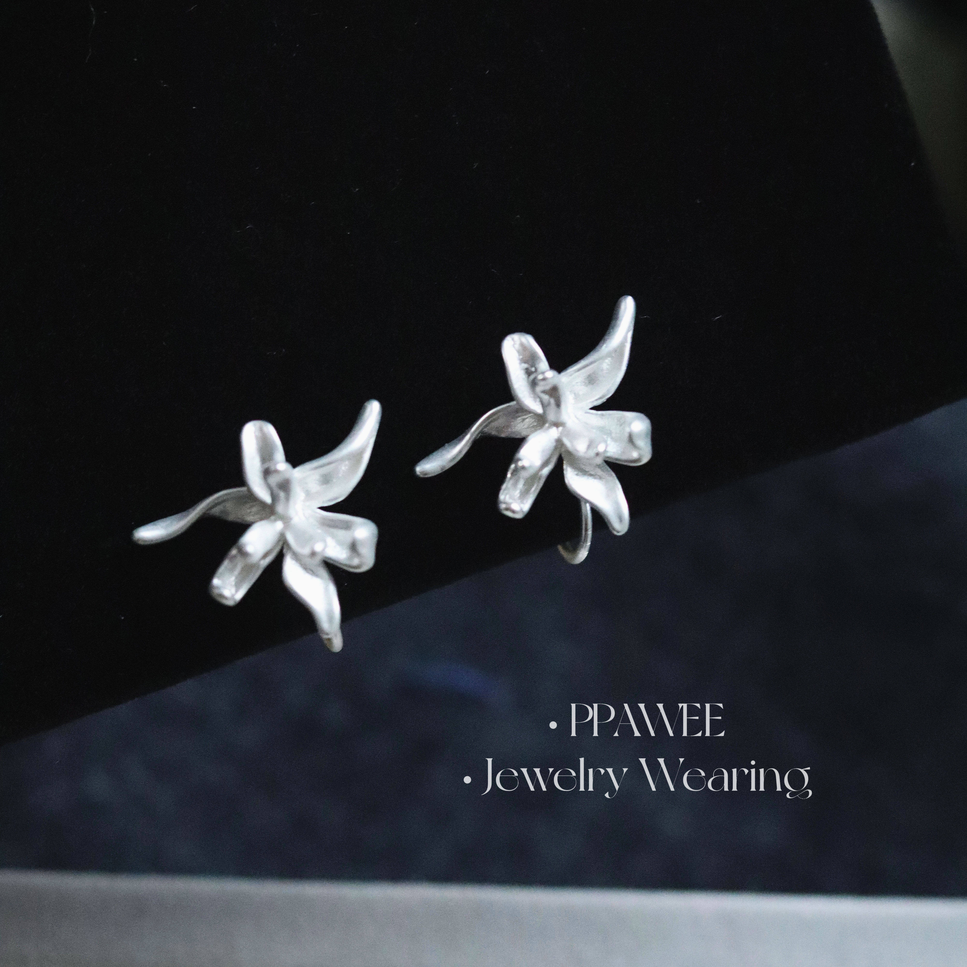 鸢尾绽放|冷淡风银色花朵耳饰女法式复古仙气耳环清冷感气质耳钉,饰品/流行首饰/时尚饰品新,耳钉,淘宝优惠券,粉丝福利购,淘宝优惠卷