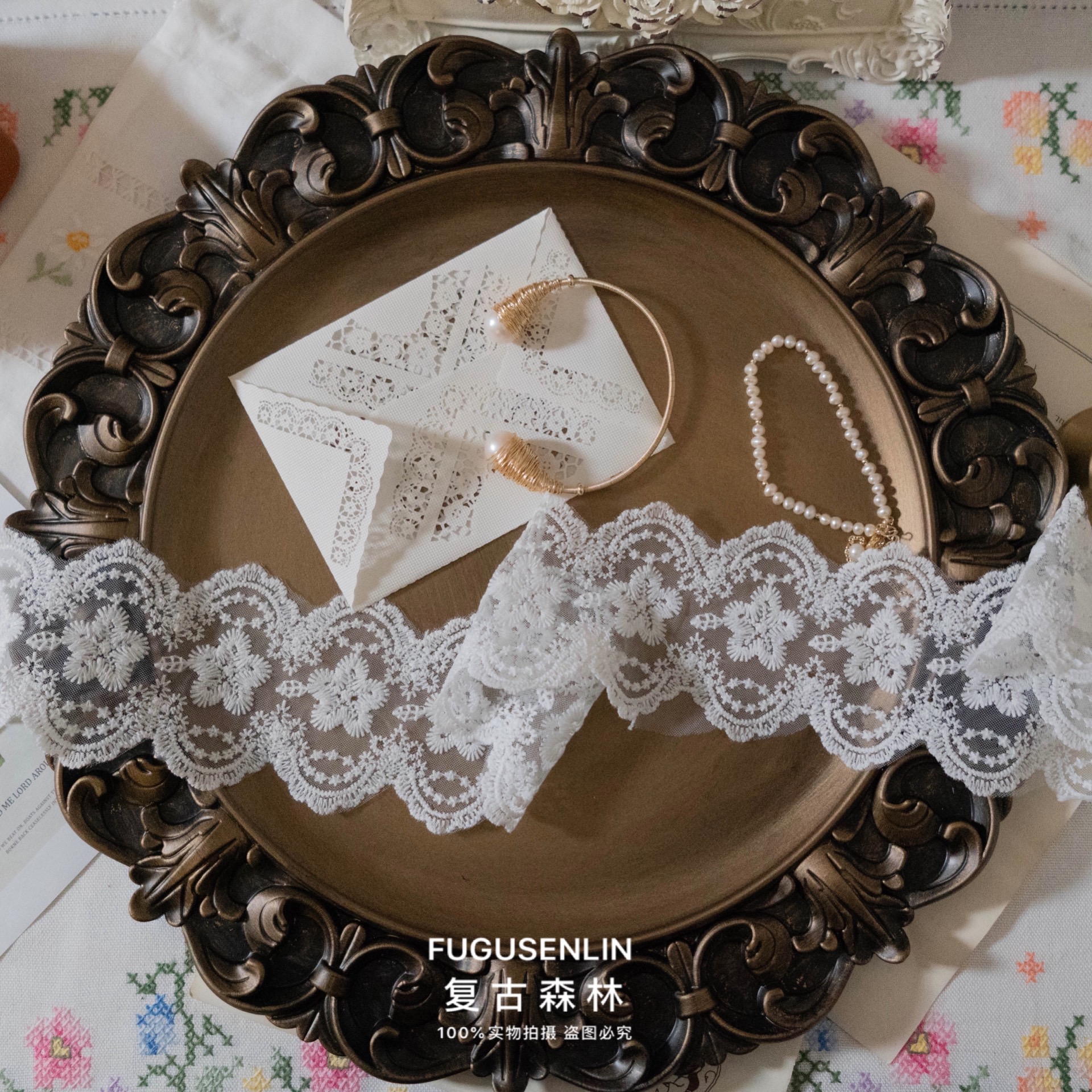 欧式风塑料拍照道具收纳盘装饰品