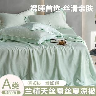k姐轻奢高级感A类60支兰精天丝空调被芯夏季蚕丝冰凉薄被子单双人