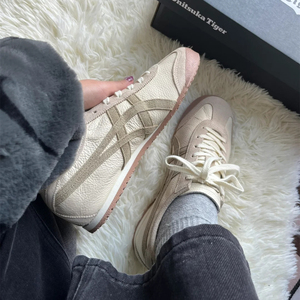 Onitsuka Tiger鬼冢虎女鞋Mexico 66 VIN 奶茶棕休闲男鞋1183C076