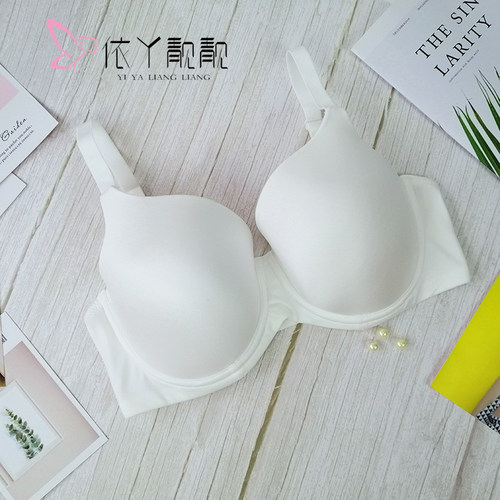 409简约光面夏季t恤有钢圈胸罩