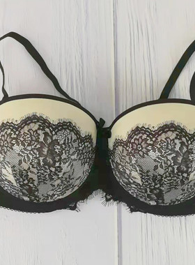 372欧美大杯文胸有钢圈抹胸式半杯定型上托胸罩大码内衣70-85EFGH