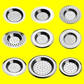 不锈钢水池过滤网片浴室毛发过滤网水槽下水器地漏下水道防堵网漏