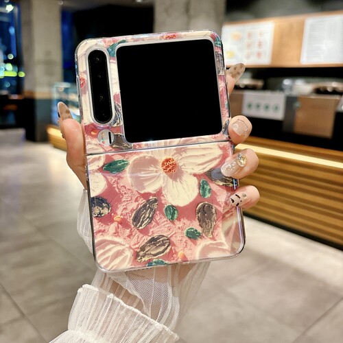 适用华为purax手机壳puarx保护套VDE-AL00小清新AL10蓝光油画花朵a100折叠屏parux新款2025典藏版pura阔折叠X