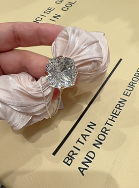 韩国发饰品新款pupu家单钻超仙大钻高级感气质时尚轻奢发圈大肠圈