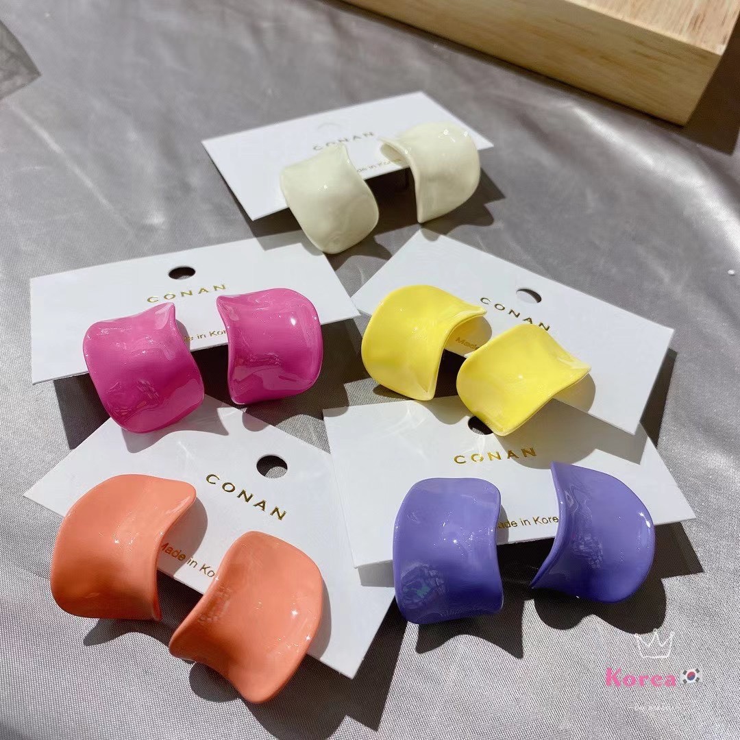 韩国东大门新款彩色糖果色气质时