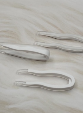 47mm 隐形眼镜镊子  白色一体硅胶夹子 美瞳镊子