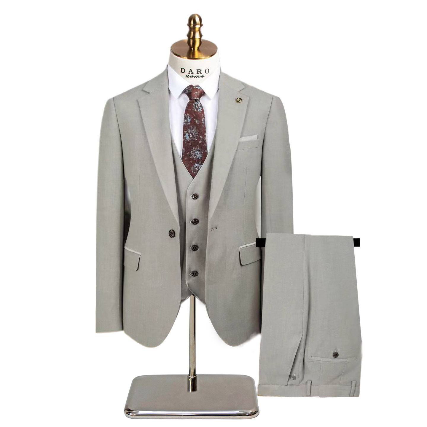 跨境大码服装三件套控售后率A199-83712-P300,男装西服套装,电商A199(原D219）