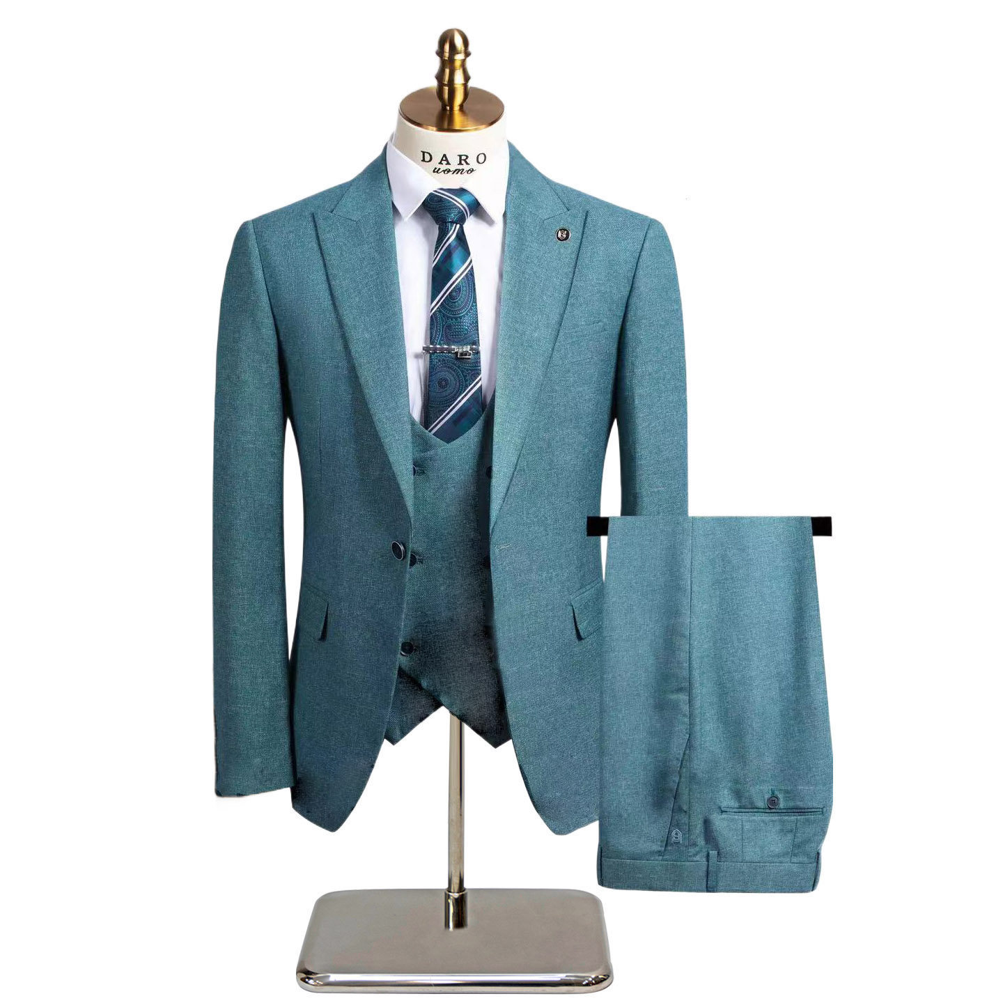 跨境大码西装礼服三件套A199-83707-P300,男装西服套装,电商A199(原D219）