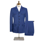 外贸跨境大码【高品质】中山西服两件套A199-8353-P195控退货率，男装西服，电商A199(原D219）