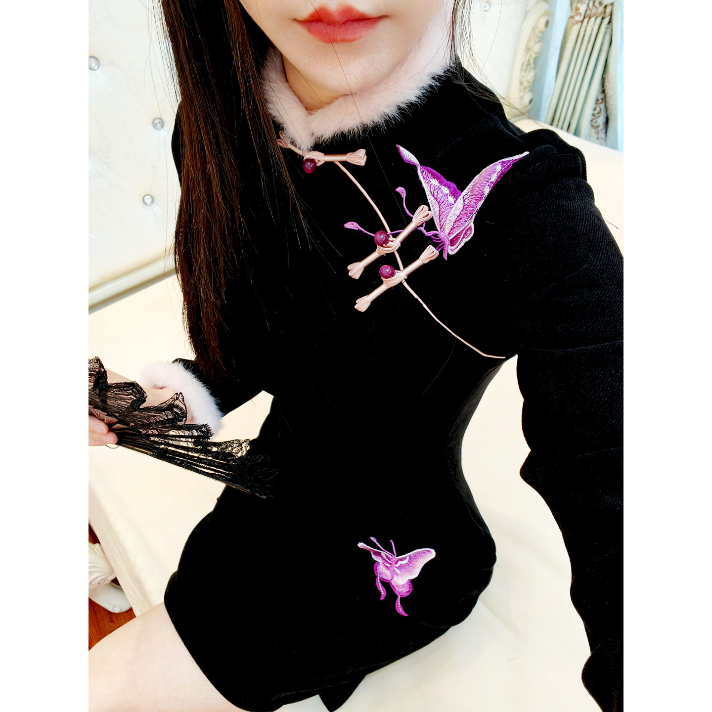 新中式改良旗袍小个子短款连衣裙