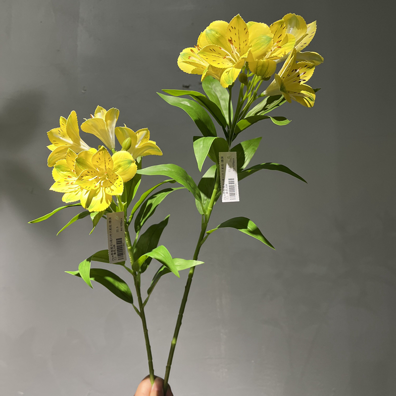 高仿真六初花 水仙百合家居装饰花艺摆放手捧DIY花环头饰拍摄道具