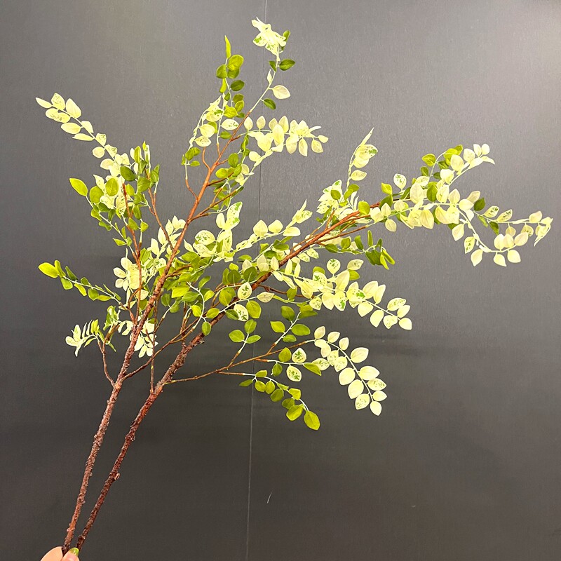 高档绿植紫藤叶唯美落地树叶仿真花束假花客厅卧室落地摆放装饰花