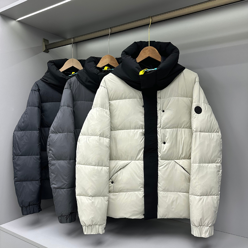 90白鸭绒！潮流秋冬男女外贸防水轻便保暖蓬松羽绒服面包服外套