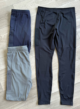 柜1500飞禽LT轻量速干透气弹力 秋冬薄绒男士健身跑步紧身运动长