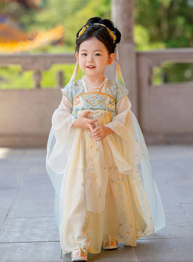 汉服女童2026春秋款儿童新中式国风连衣裙女宝宝古风仙气公主襦裙