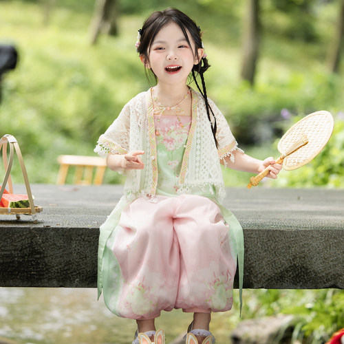 儿童新中式国风仙气古风三件套