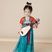 表演服 超仙敦煌古风襦裙宝宝唐装 汉服女童春秋连衣裙长袖 儿童古装
