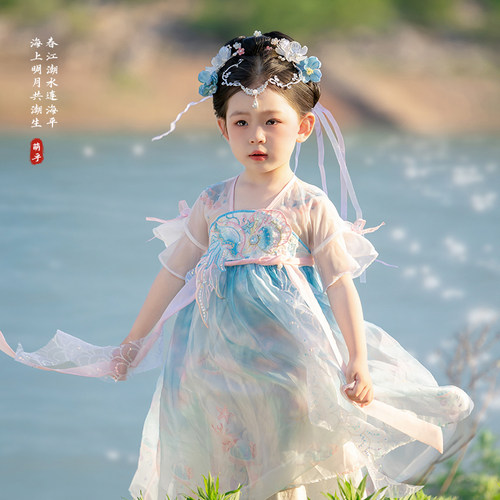 女童汉服夏季2026新款儿童高级仙气公主连衣裙女孩高定生日礼服裙
