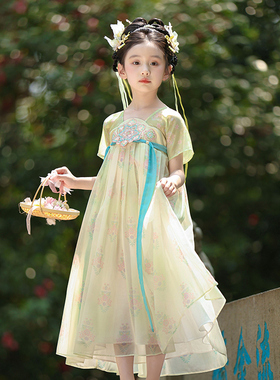 汉服女童2026夏季新款儿童高端超仙国风公主连衣裙小女孩薄款襦裙
