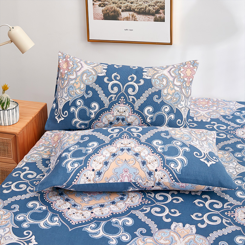 全棉不掉色透气柔软加厚枕头套